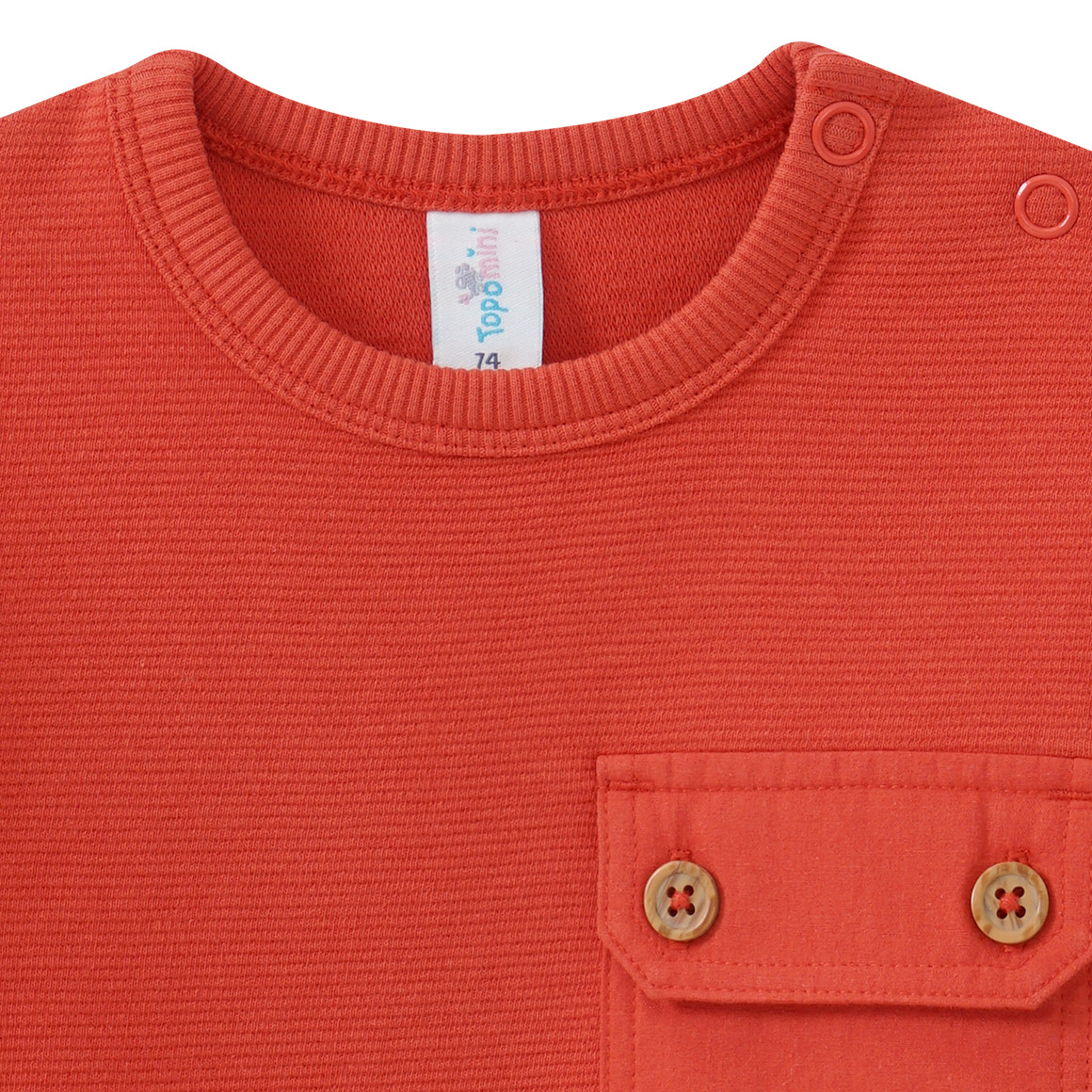 Baby Langarmshirt mit Message-Print