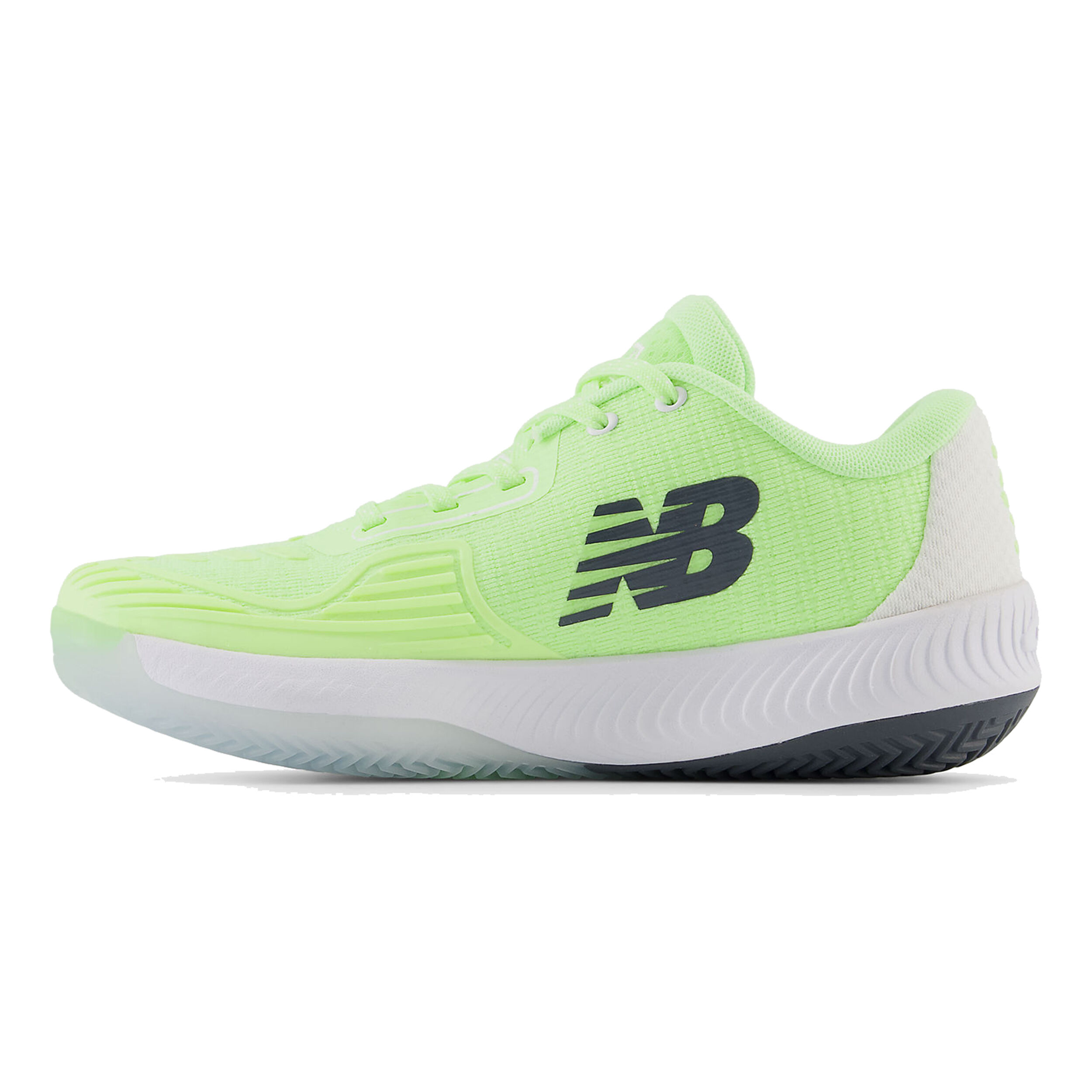 996 Sandplatzschuh Damen - Neongelb, Weiß