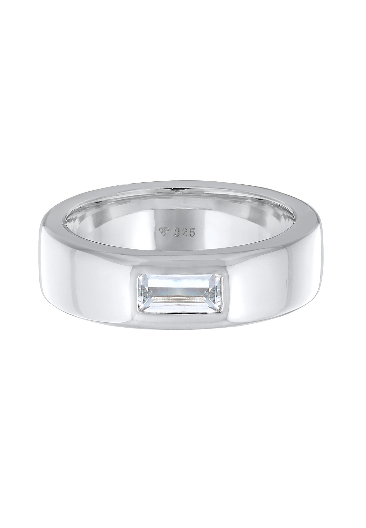 Anello da donna Elli PREMIUM, elegante e semplice, con topazio in argento sterling 925 rodiato.