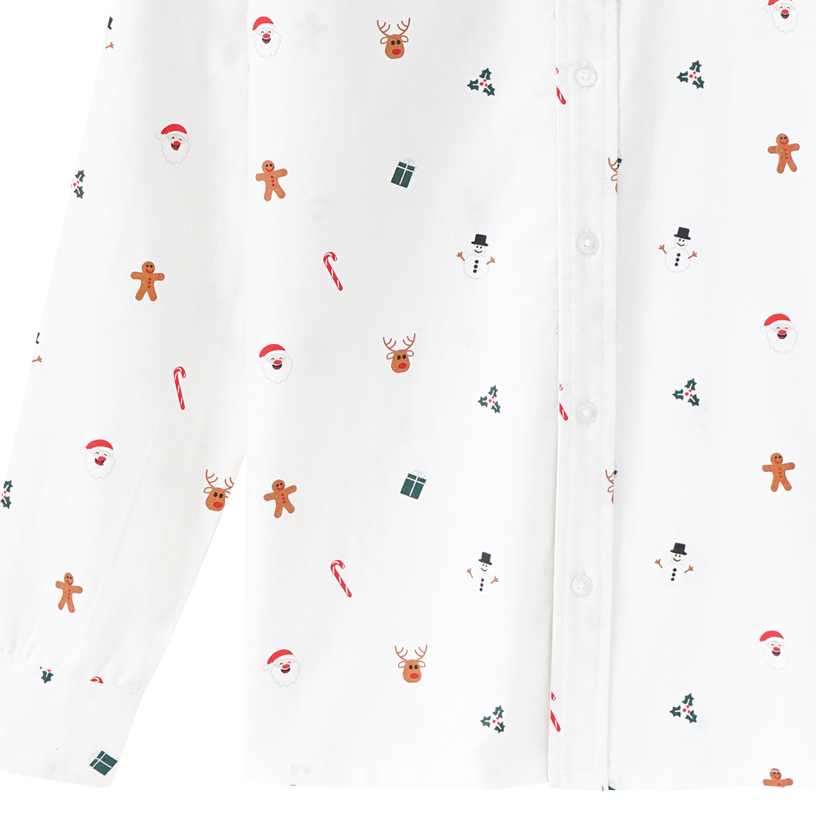 Jungen Weihnachtshemd mit Fliege weiss