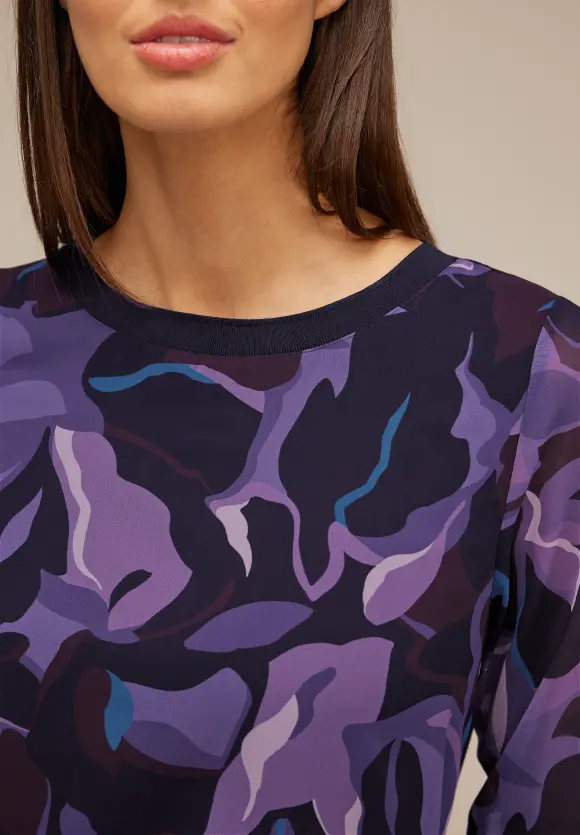 Street One Materialmix Shirt mit Print
