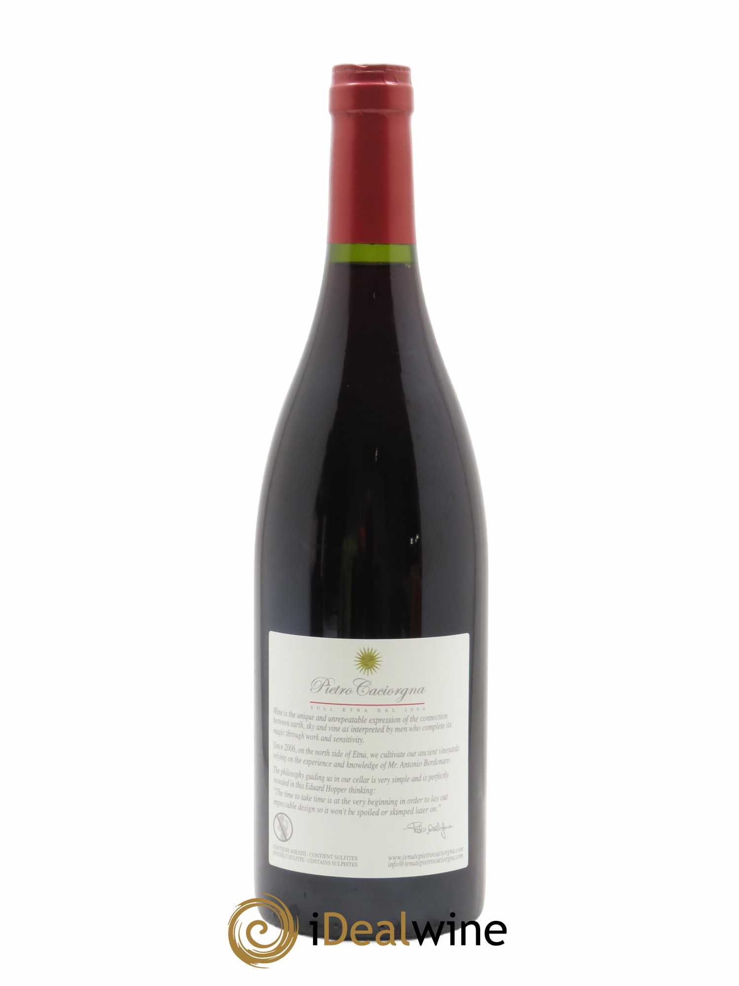 Etna Rosso DOC Azienda Agricola Pietro Caciorgna Nanticchia  2016 - Lot de 1 Bouteille