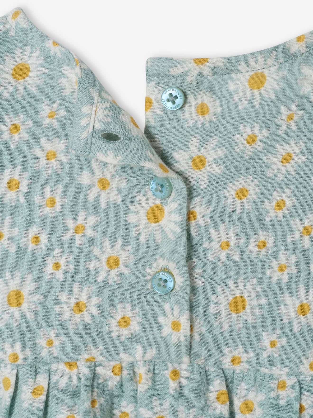 Vertbaudet Baby Volantbluse - zartrosa bedruckt
