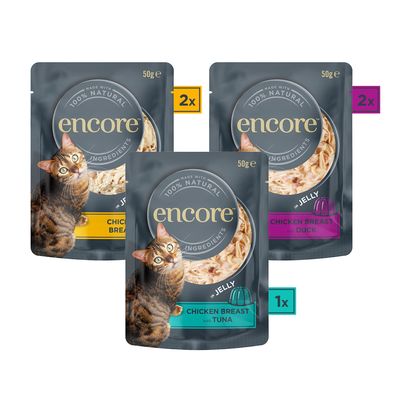 Encore Cat Jelly Pouch Mix 5 x 50 g