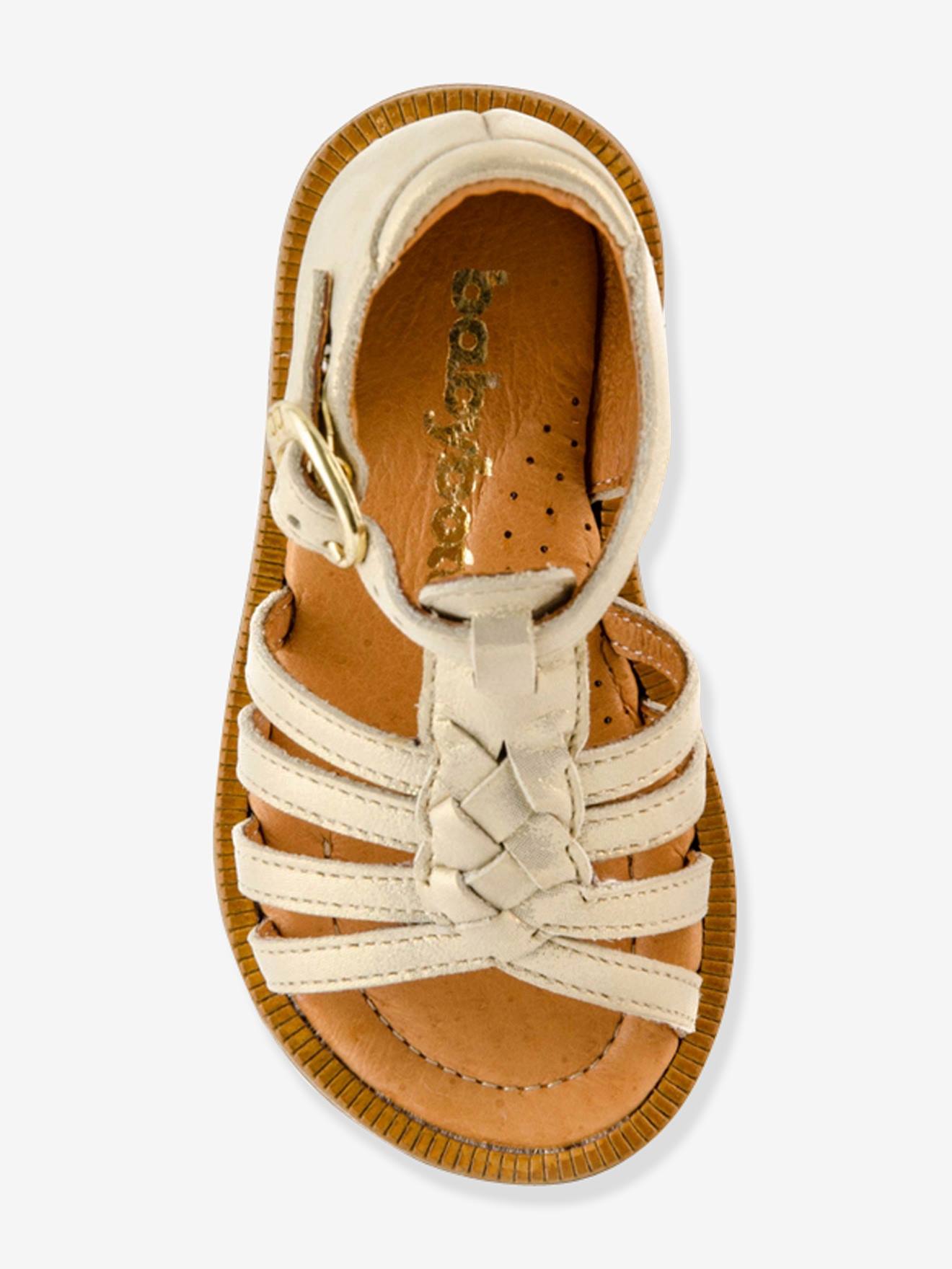 Sandales cuir bébé fille Tourbillon Babybotte® or