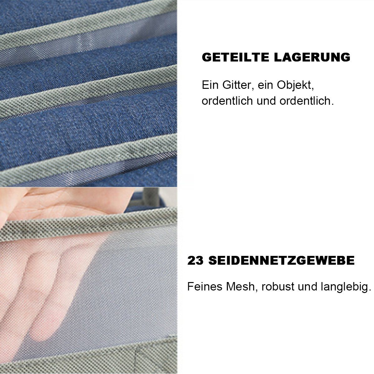 FeelGlad Stoffschrank Schrank Organizer Kleiderschrank Großer für Unterwäsche und Socken