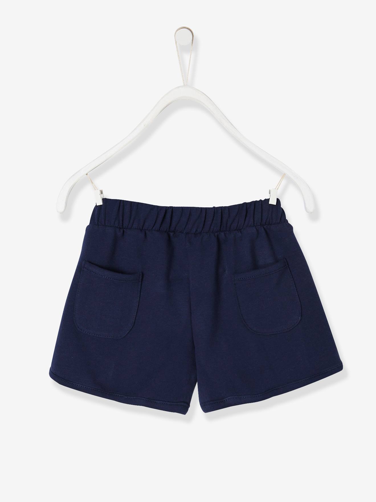 Short sport Basics fille en molleton terracotta