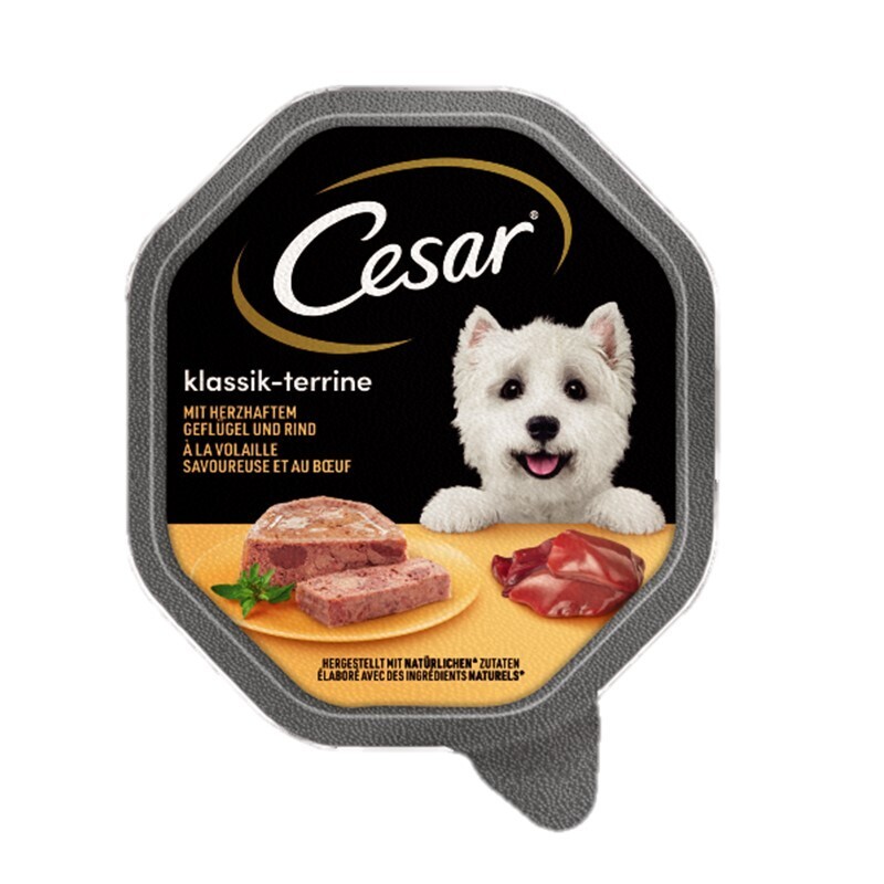 Cesar Hundenassfutter Cesar Klassiker 14x150g Geflügel & Rind