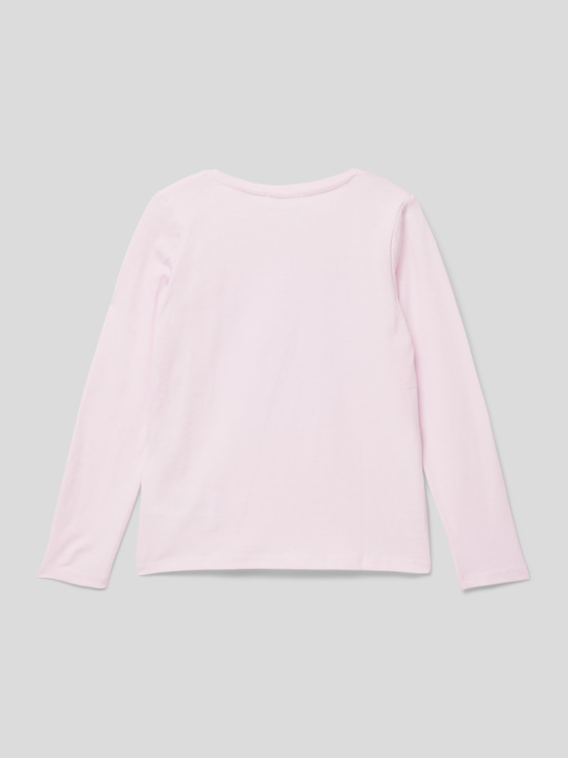 Longsleeve mit Paillettenbesatz in hellrosa