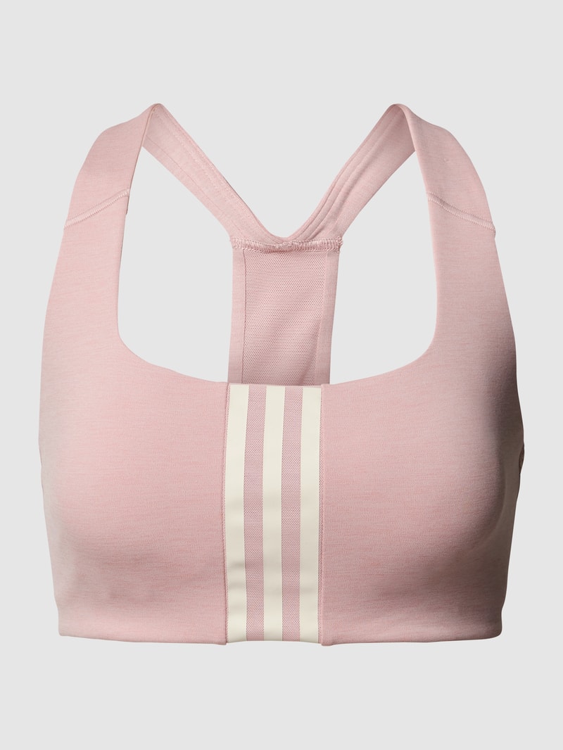 Bustier mit Logo-Streifen in mauve
