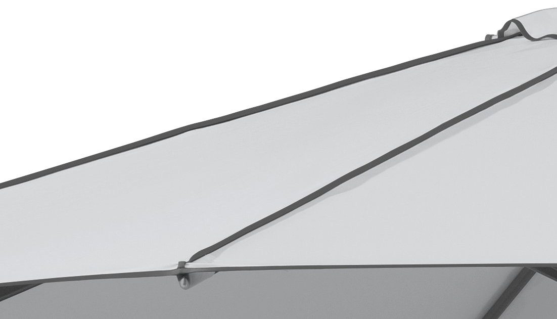 Schneider Schirme Marktschirm Adria, Durchmesser 350 cm, silbergrau, rund, ohne Schirmständer