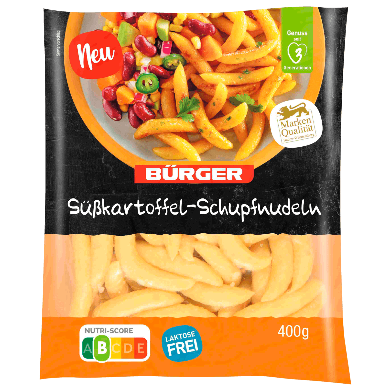 Bürger Süßkartoffel Schupfnudeln 400g