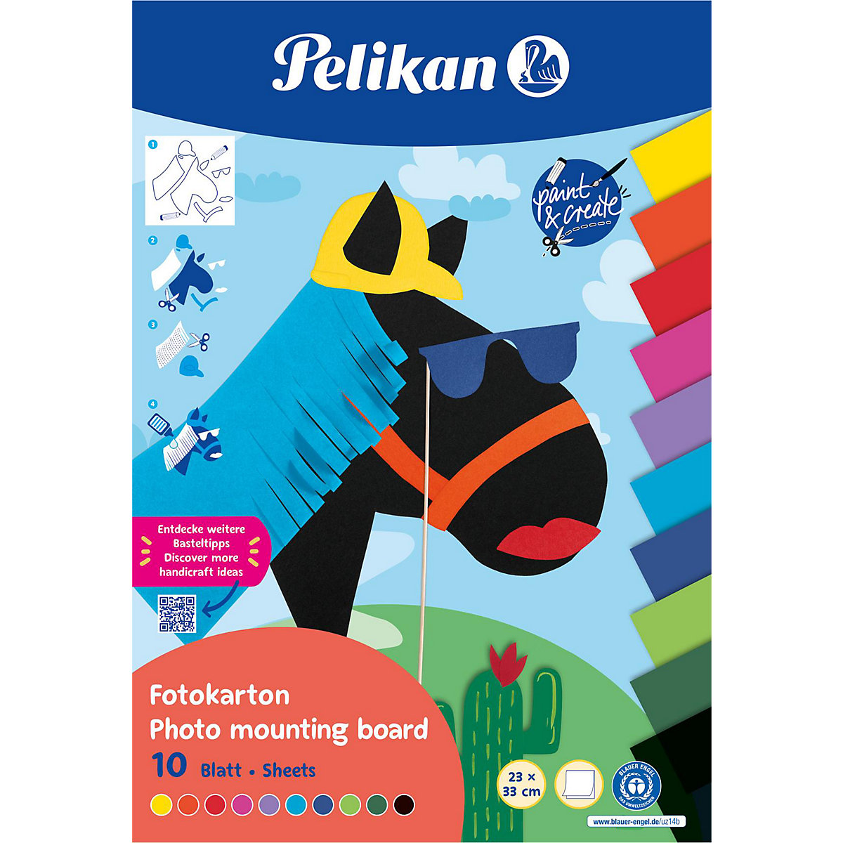 Fotokarton, 10 Blatt, 22 x 32 cm