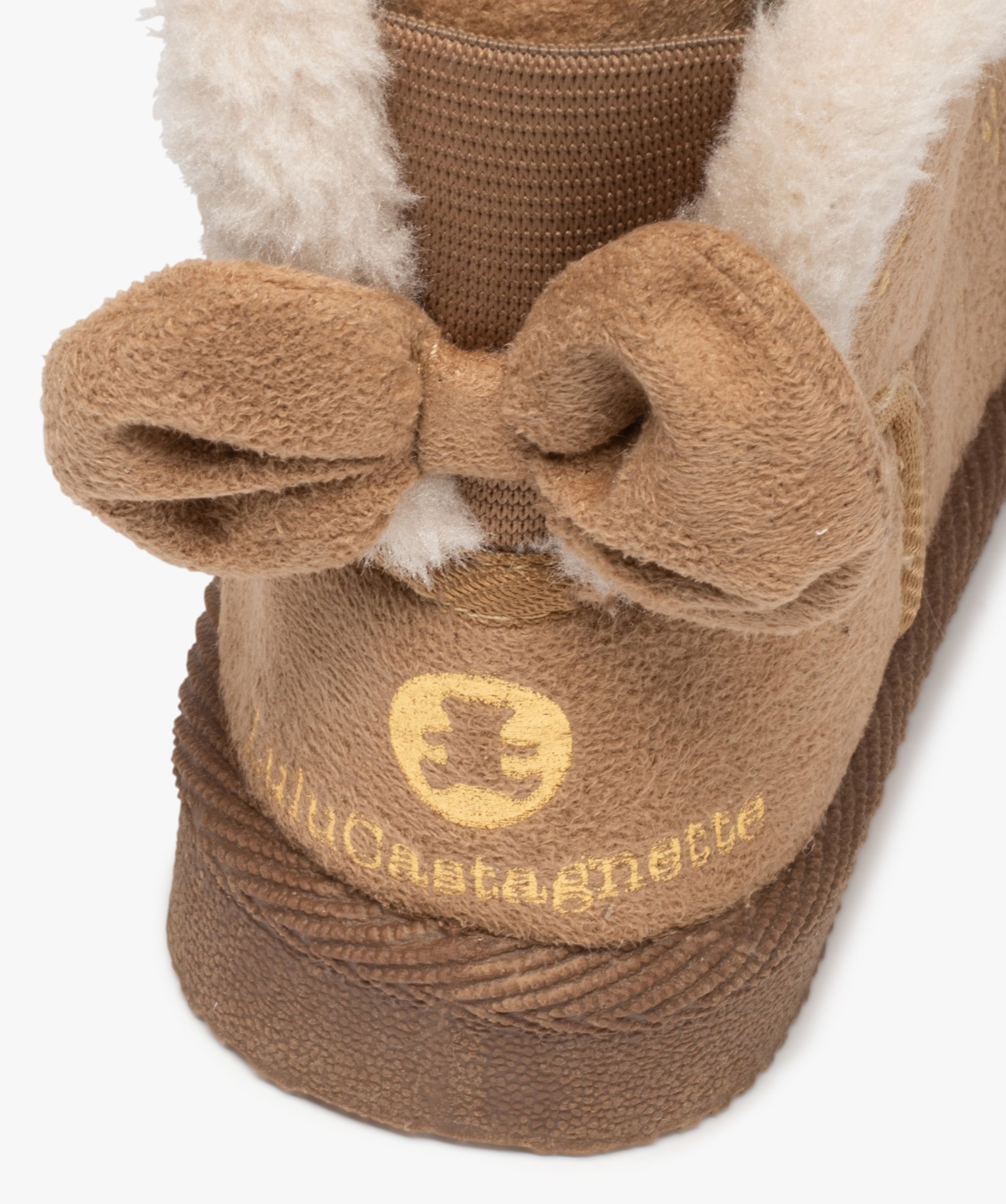Boots fourrées bébé fille en textile suédé – LuluCast... beige | GEMO