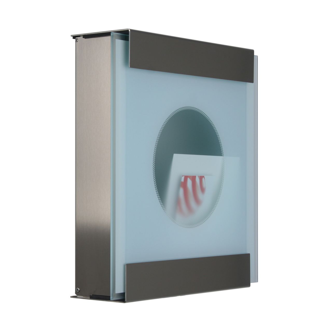 Keilbach Designprodukte Keilbach Briefkasten, Edelstahl, Glasfront