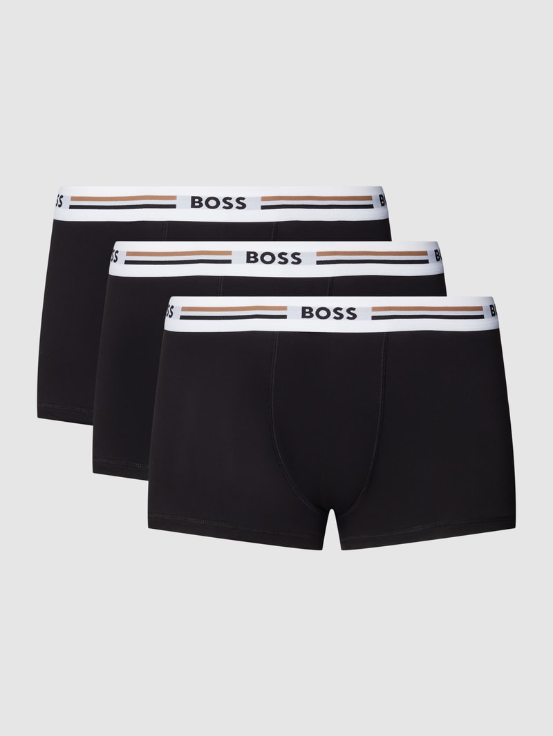 Trunks im 3er-Pack Modell 'Responsible' in schwarz