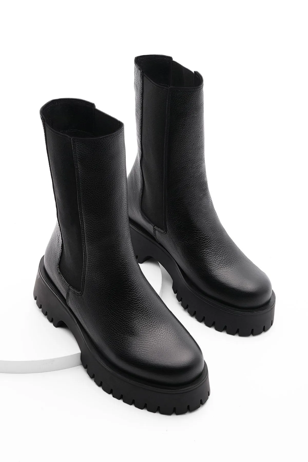 Marjin  Stiefelette - Schwarz - Flacher Absatz