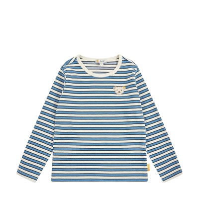 T-Shirt langarm, mittelblau für Jungs