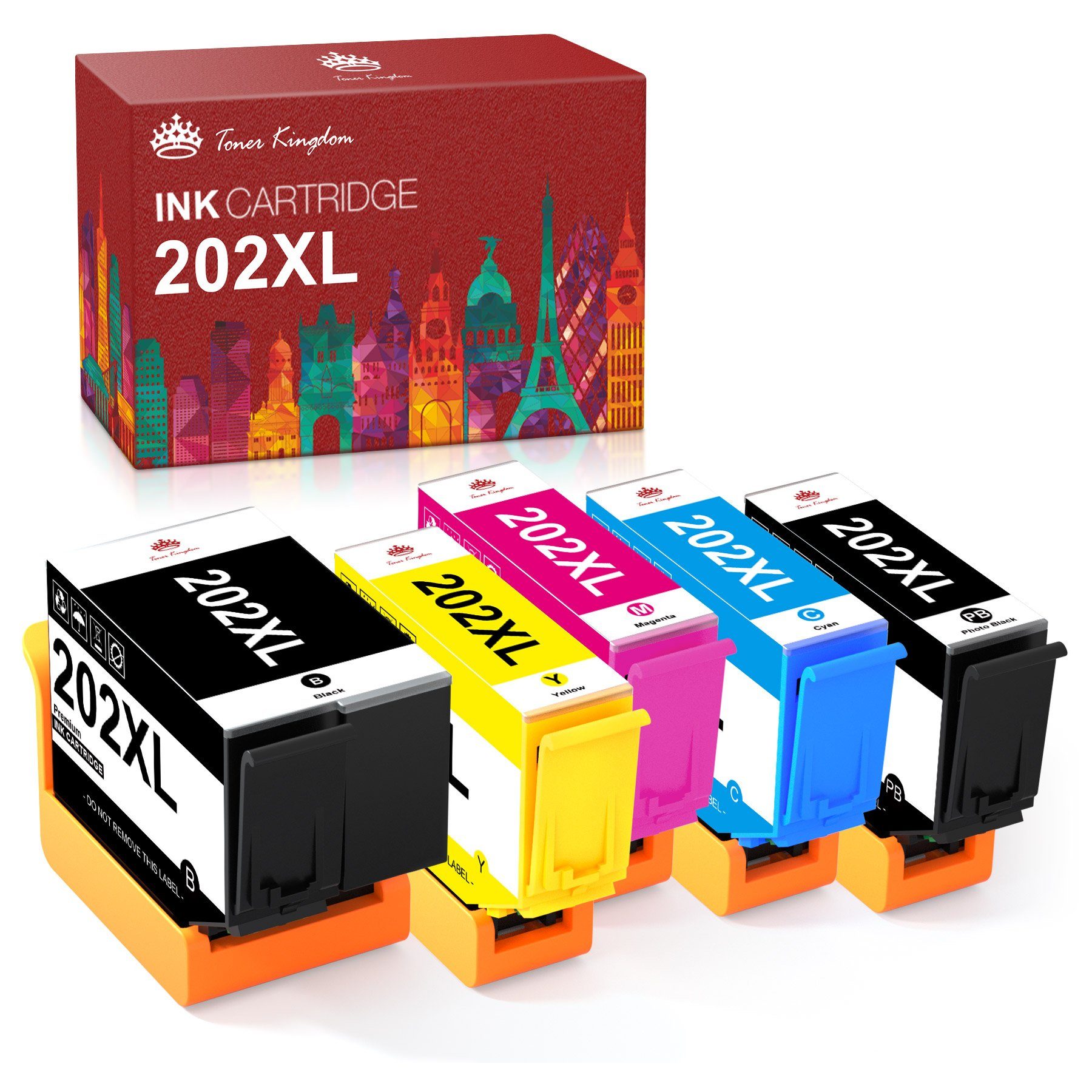 Toner Kingdom 202 XL für EPSON 202XL XP6000 XP6100 XP6105 XP6005 Tintenpatrone