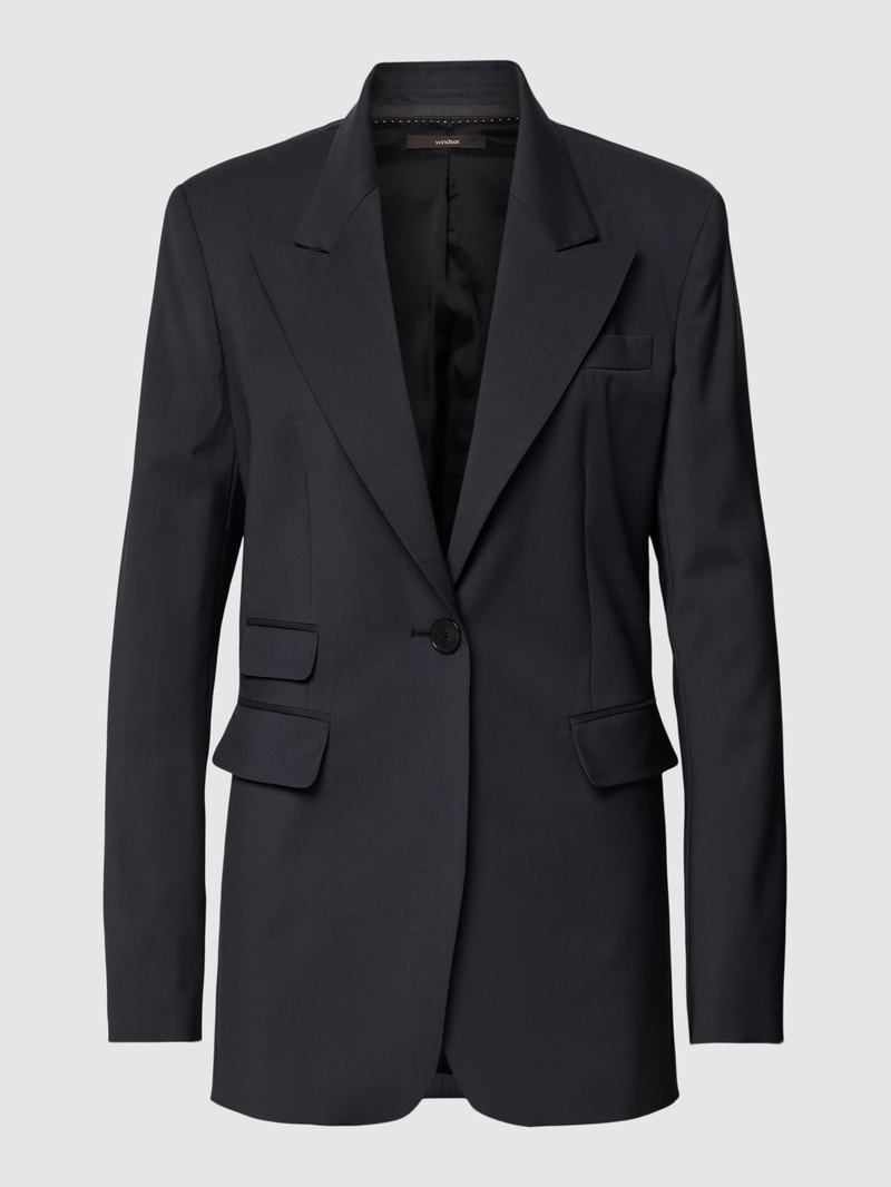 Blazer mit Pattentaschen in graphit