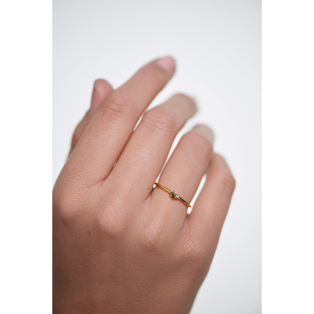 P D Paola Bague pour femme 925 Argent or jaune Bague