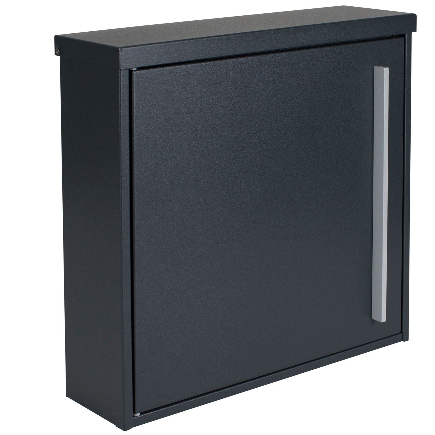 MOCAVI Briefkasten MOCAVI Box 101 Design-Briefkasten anthrazit-grau (RAL 7016), (zusätzlich bestellbar) passendes Zeitungsfach: MO ZF 1 7016; passender Verschluss für Wetterseite, beidseitig nutzbar: Box Vers 1 7016