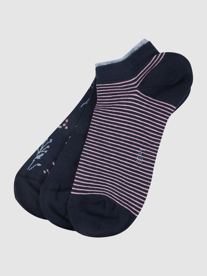 Socken im 3er-Pack in marineblau