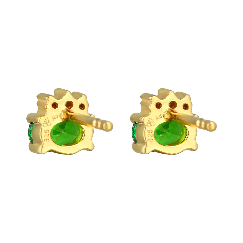 Elli Elli Boucles d'Oreilles Femmes clous d'oreilles classiques avec cristaux de zirco Boucles d'oreilles