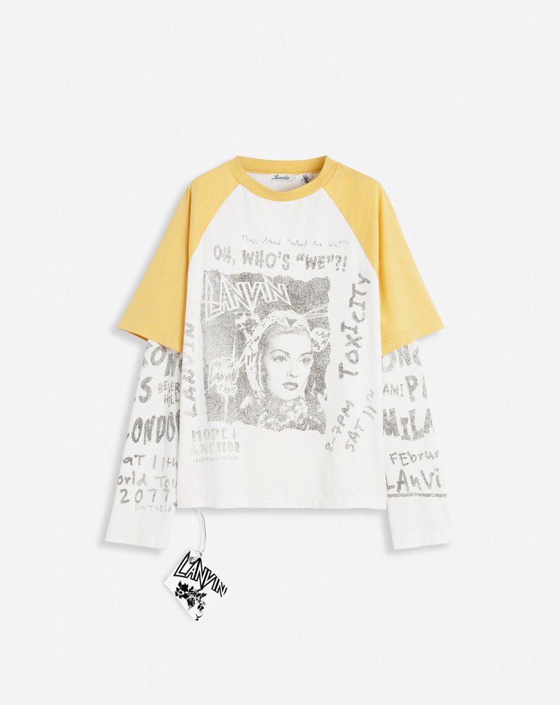 T-SHIRT À MANCHES LONGUES IMPRIMÉ LANVIN X FUTURE