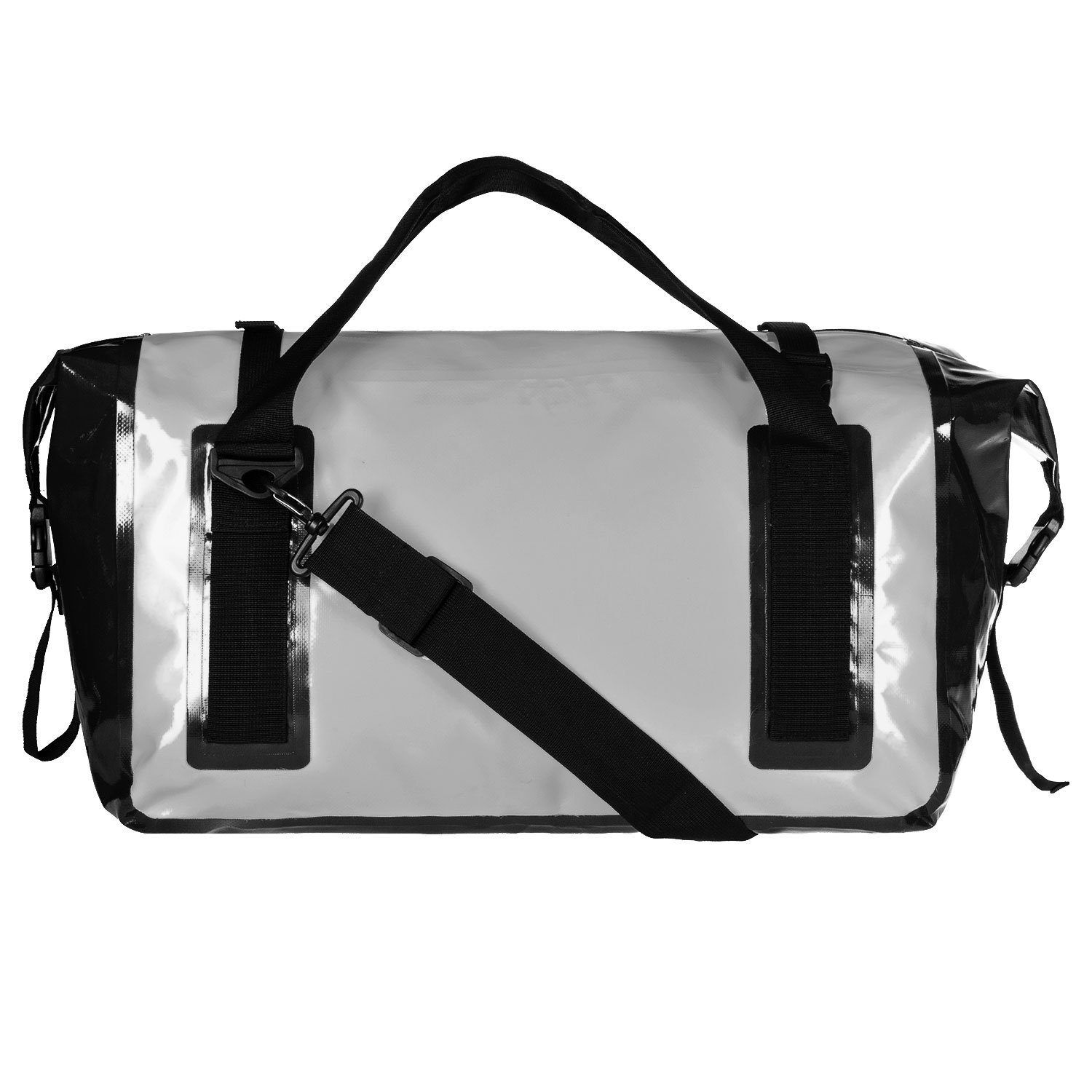 anndora Sporttasche Tarpaulin Packsack Reisetasche wasserdicht (50 Liter, Grau)