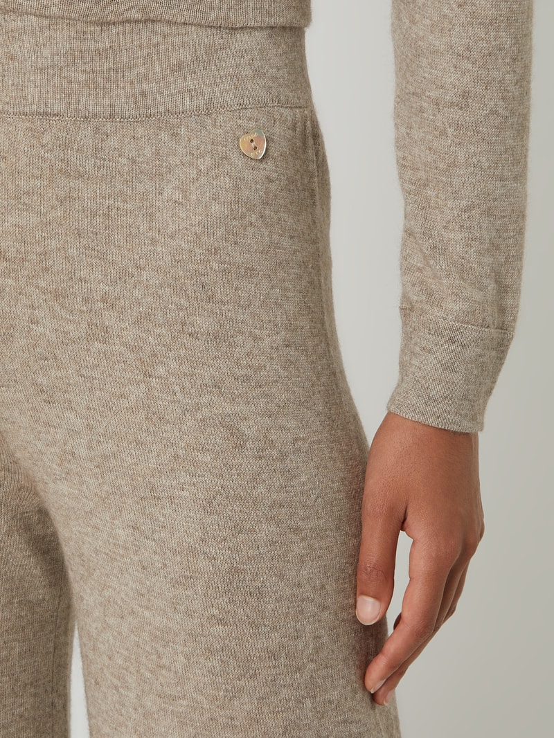 Culotte aus Kaschmir-Lyocell-Mix in sand