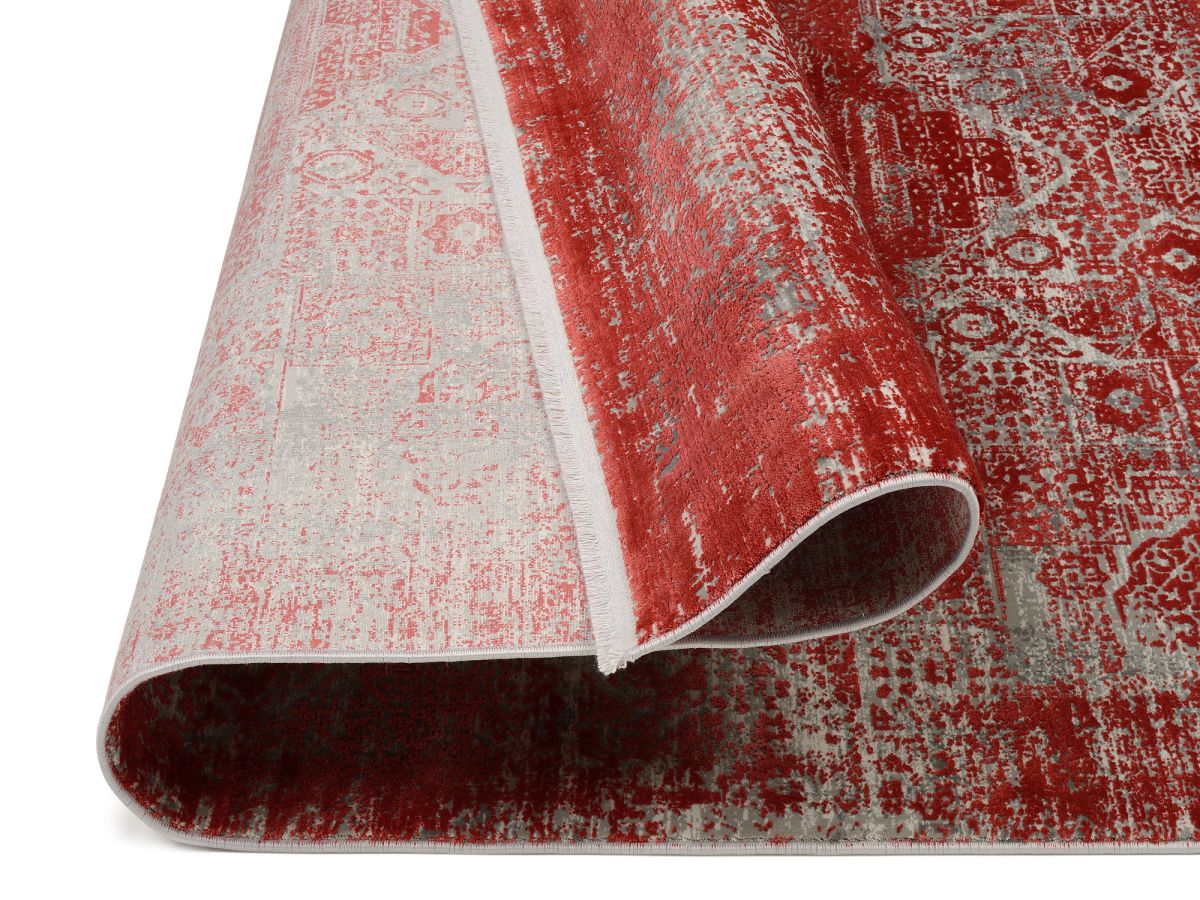 Webteppich Isfahan Rot 140 x 200 cm