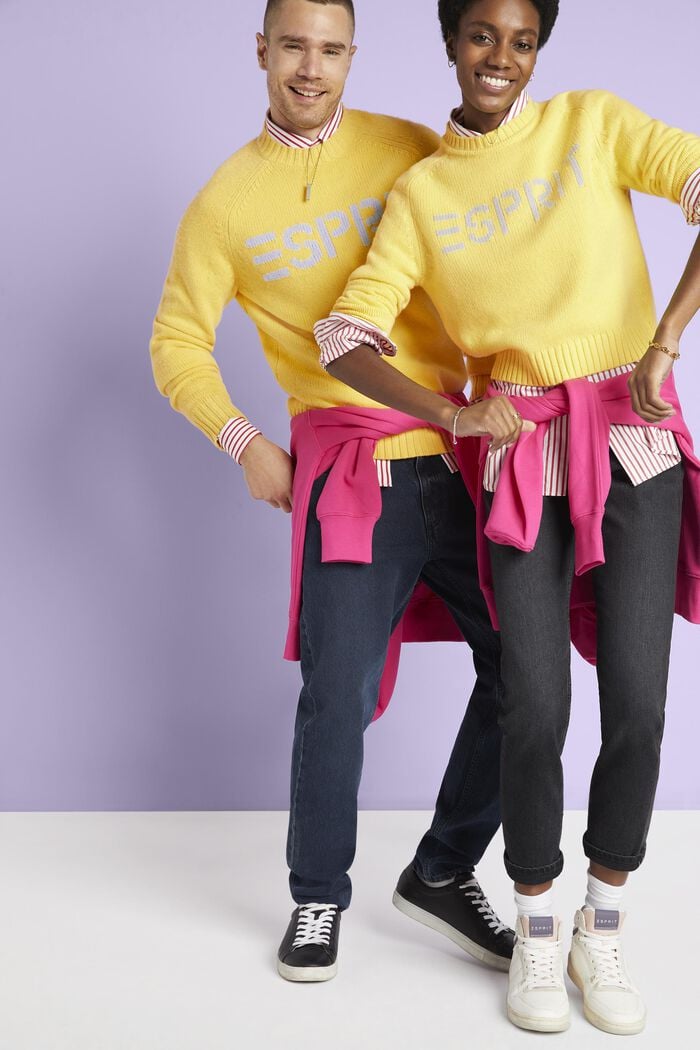 Logo-Pullover aus Wolle und Kaschmir