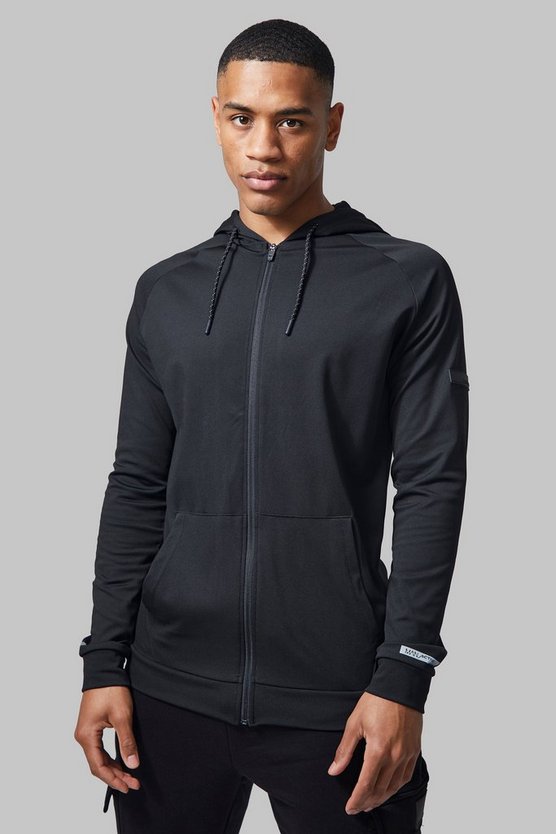 Man Active Performance Hoodie mit Reißverschluss
