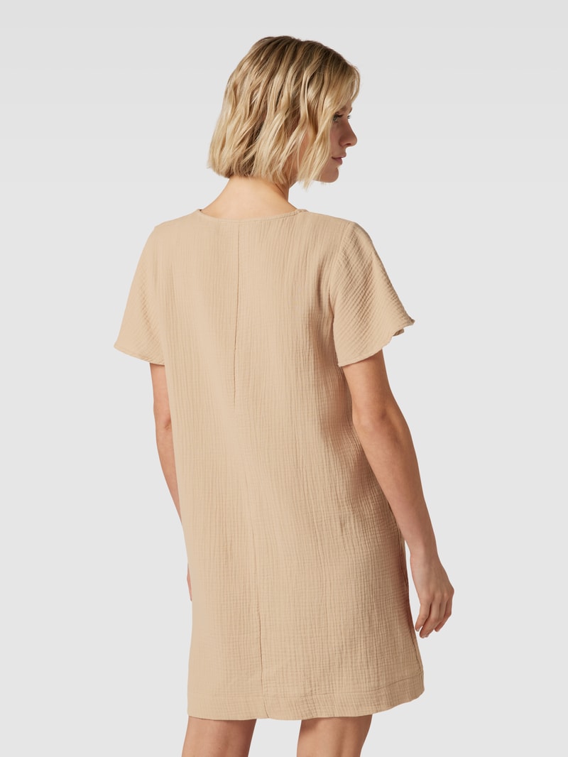 Minikleid mit Strukturmuster Modell 'NATALI' in beige