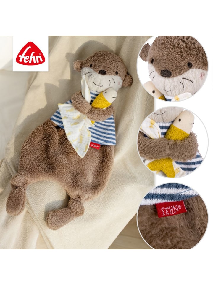 Fehn Schmusetuch / Schnuffeltuch - Otter in braun,bunt günstig kaufen onesize