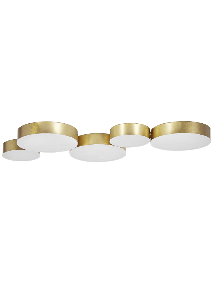 Beliani Deckenleuchten LUGA in Gold - (W) 54 x (H) 3 x (L) 20 cm günstig kaufen onesize