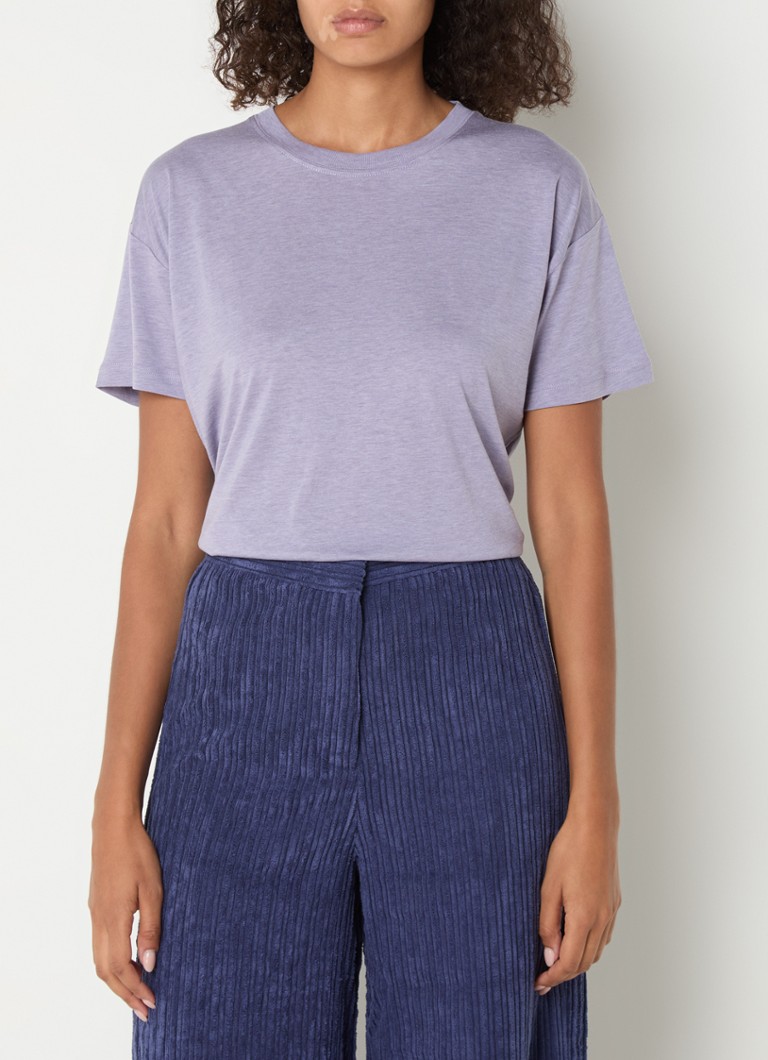 Sessùn Too T-shirt in lyocell blend with heathered design