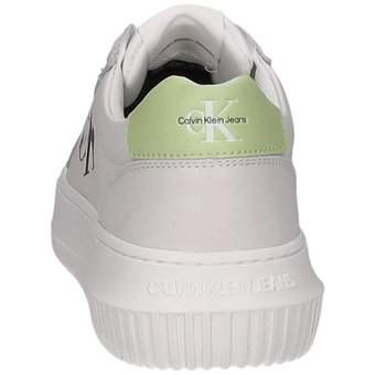Calvin Klein Chunky Cupsole Mono Lth in weiß