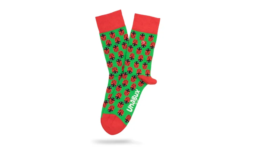 Unabux Unisex Socken Ladybug mehrfarbig