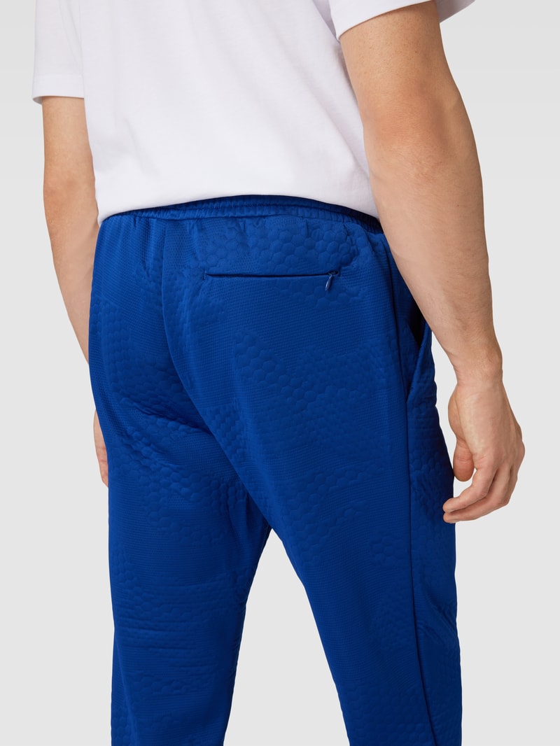 Sweatpants mit Label-Patch Modell 'Havion Lotus' in royalblau