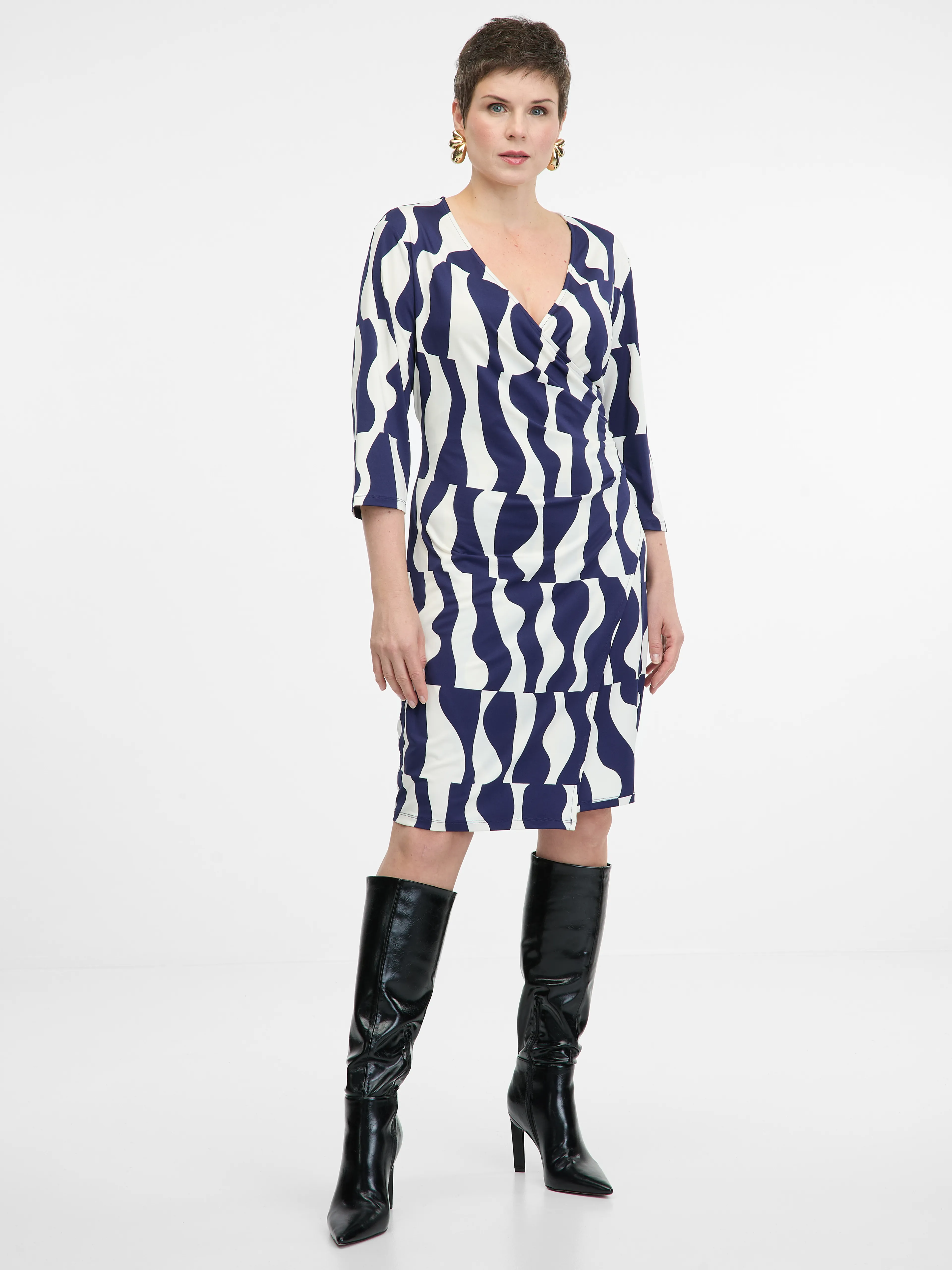 Dunkelblaues Damenkleid ORSAY