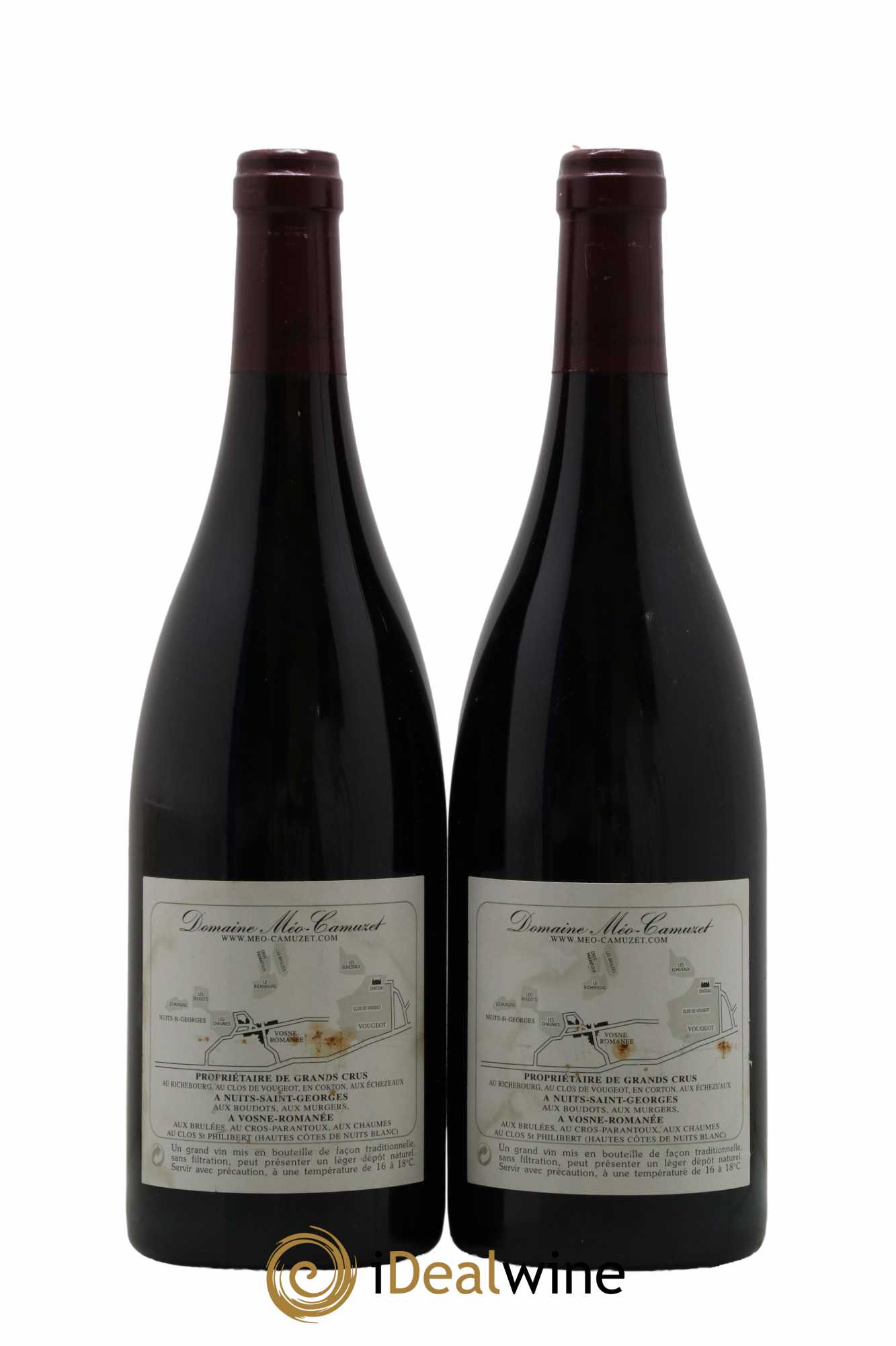 Vosne-Romanée 1er Cru Les Chaumes Méo-Camuzet (Domaine)  2002 - Lot de 2 Bouteilles