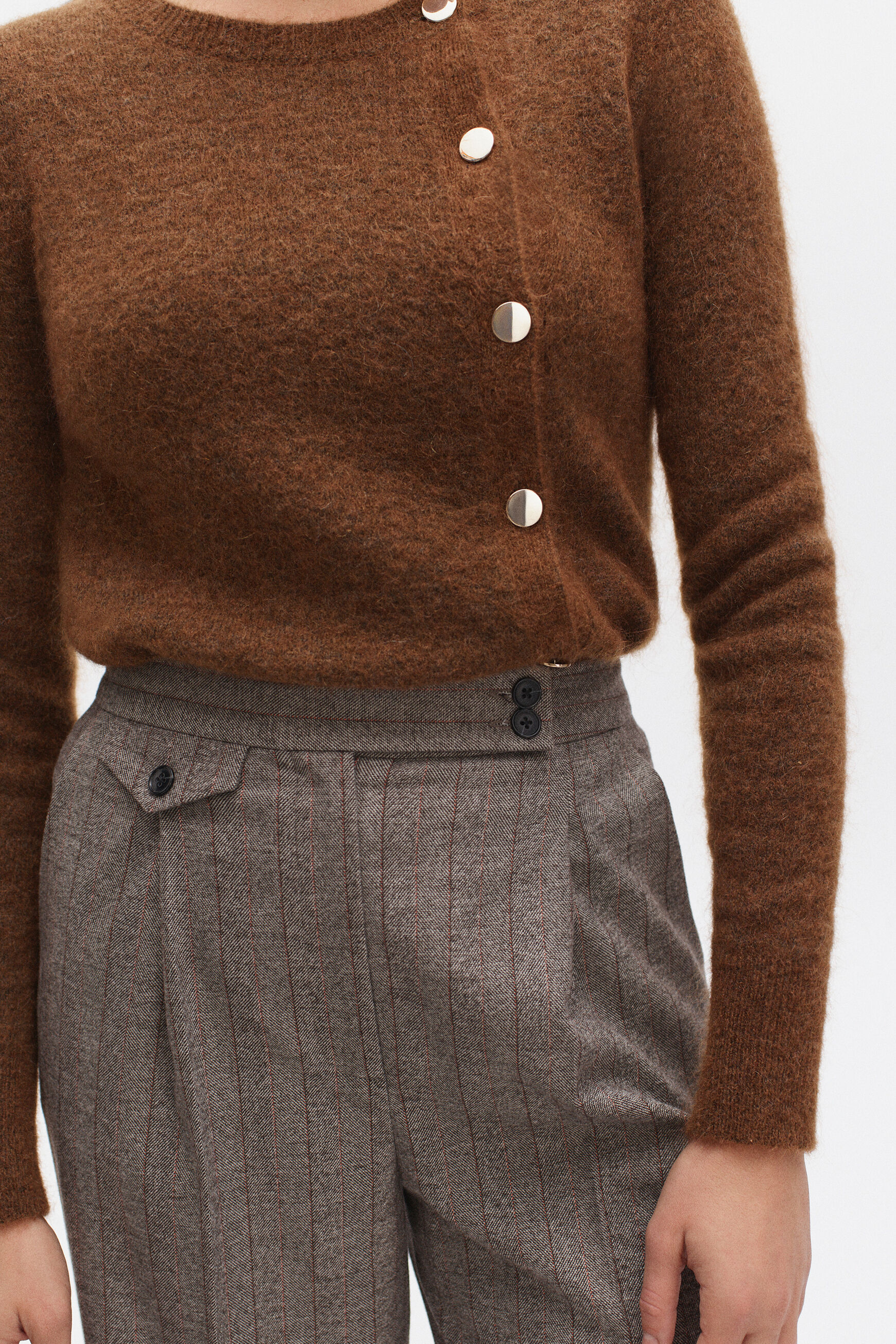 Pantalon oliver camel femme