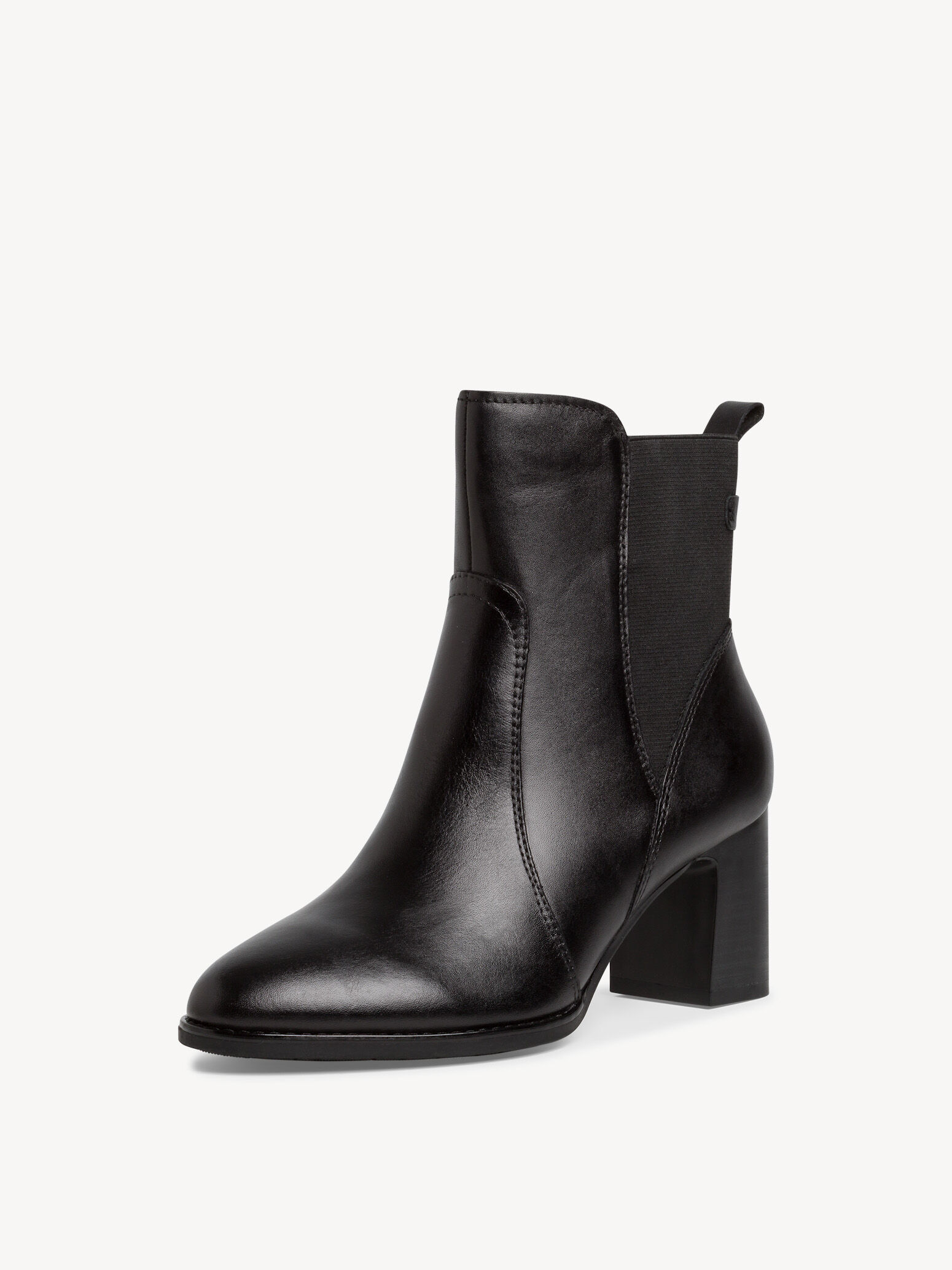 Bottine Chelsea en cuir - noir