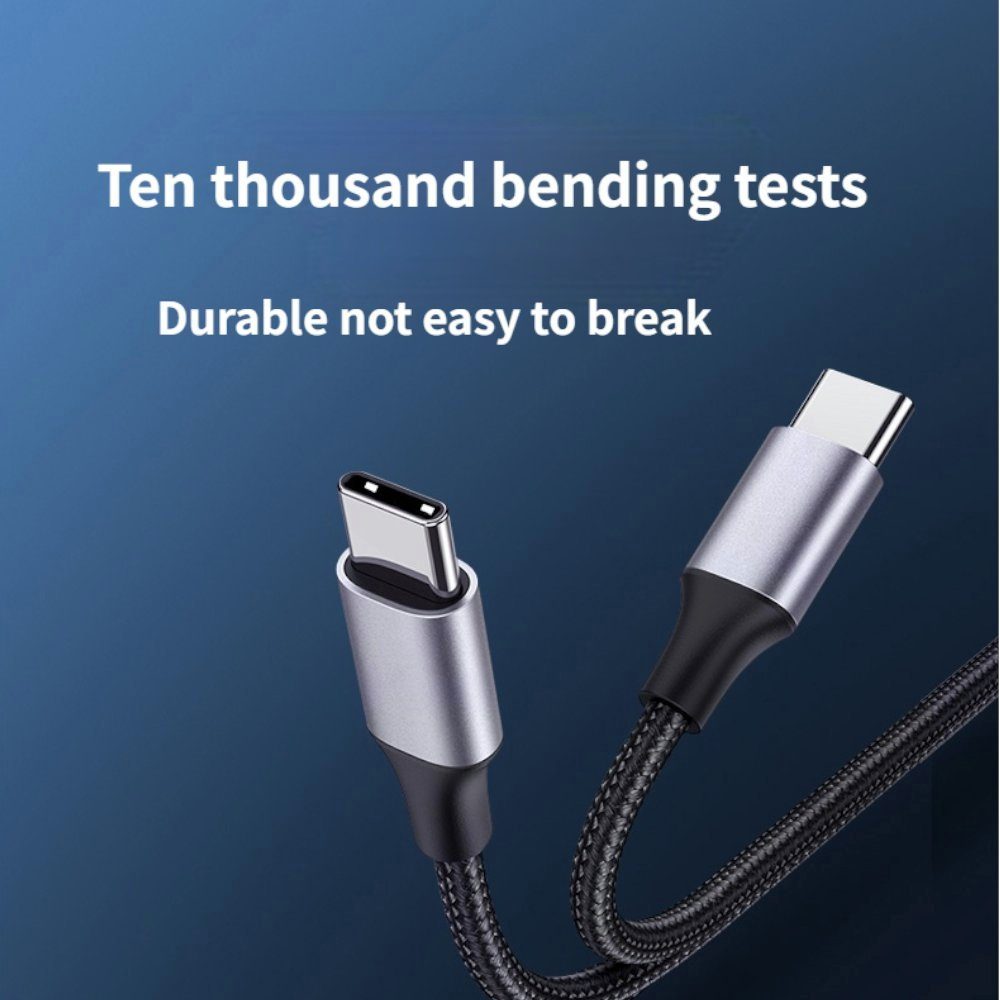 TradeNation Daten- und Schnellladekabel USB-C/USB-C USB-Kabel, USB-C, USB-C (100 cm), 5A, 60W