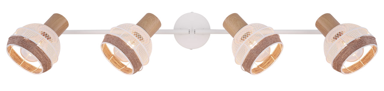 Globo Lighting - WIDY - Strahler Metall weiß, 4x E27