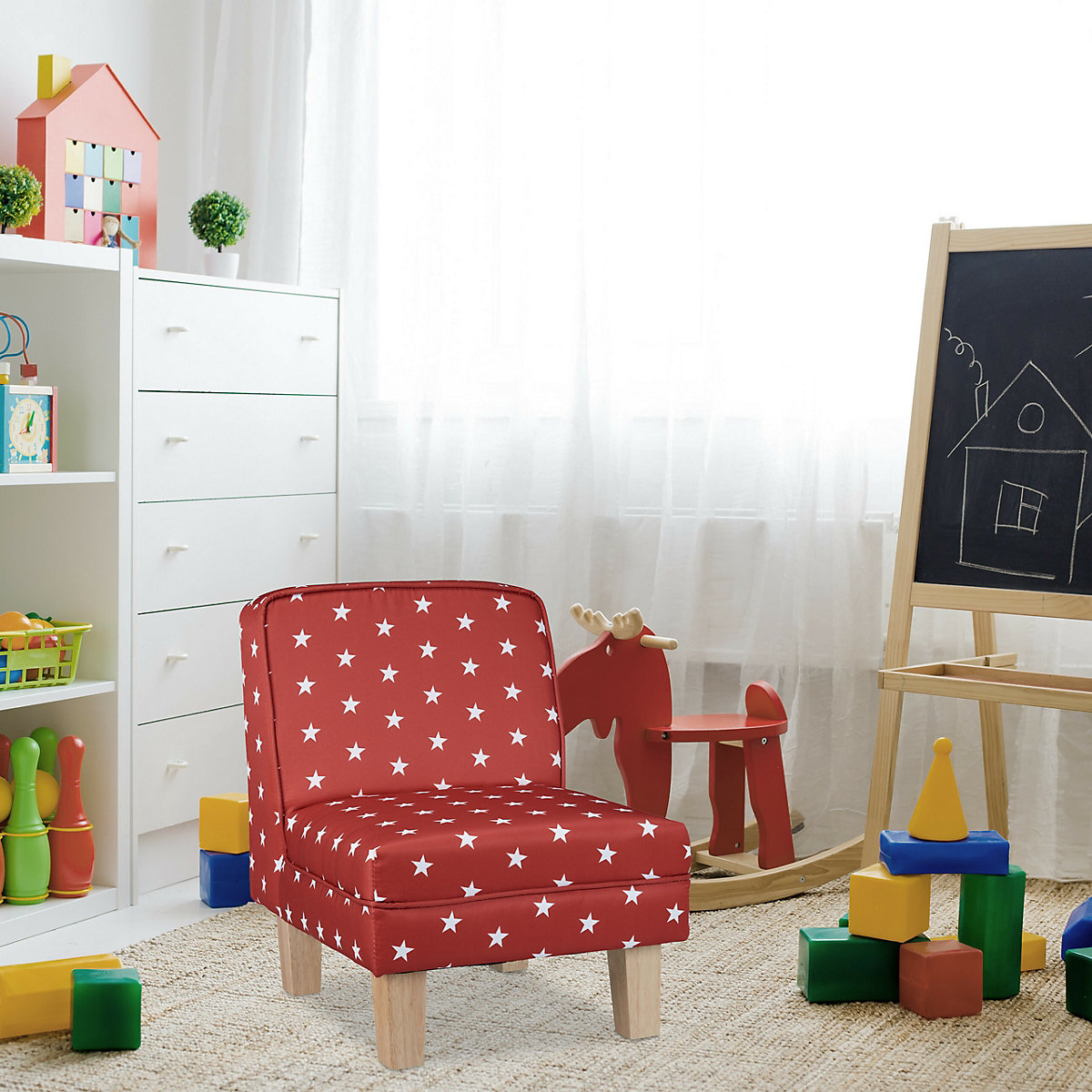 Kindersessel mit Sternen