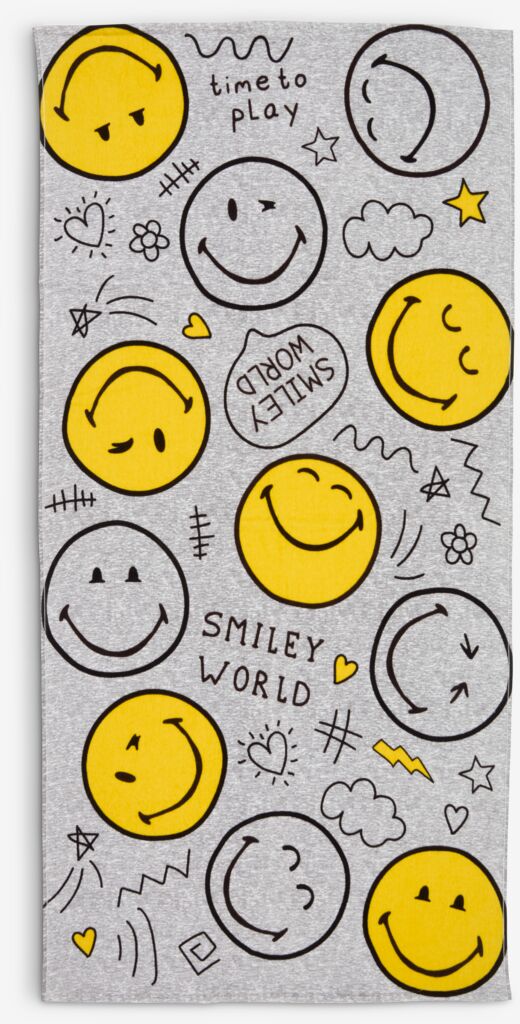 Ręcznik kąpielowy SMILEY złoty SMILEY 70x140cm