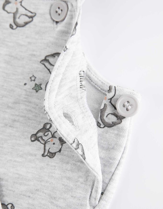 Set aus Langarmshirt und Latzhose - Allover-Print